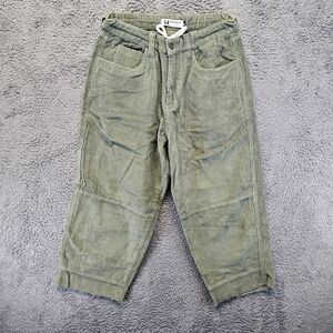 Vintage Monet Skateboards Clipper Corduroy Skate Pants Mens 28 Olive Green Baggy
